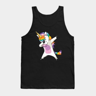 Dabbing Auntie Unicorn Lover Tank Top